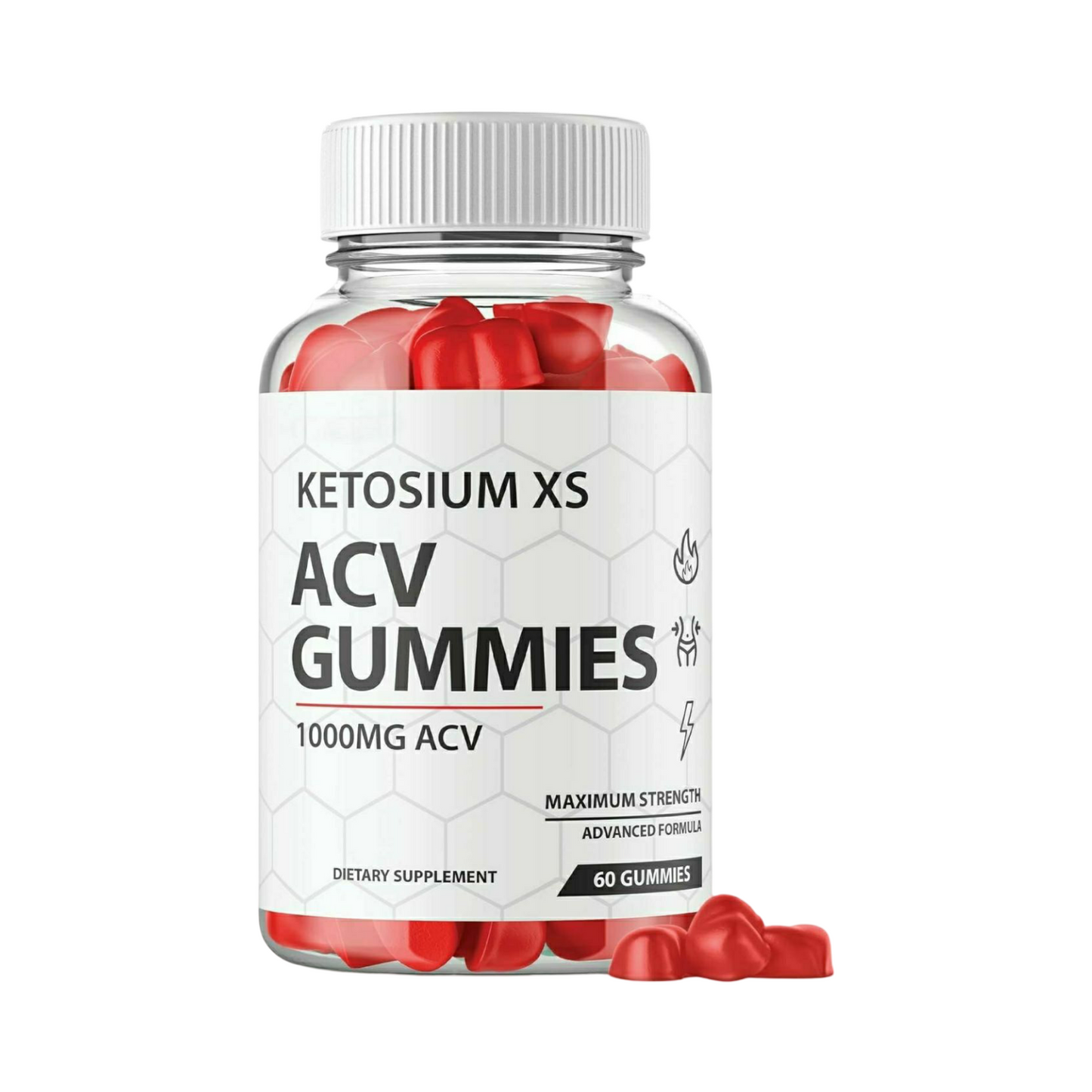 Ketosium XS ACV Gummies, Ketosium XS Keto ACV Gummies - 60 Gummies