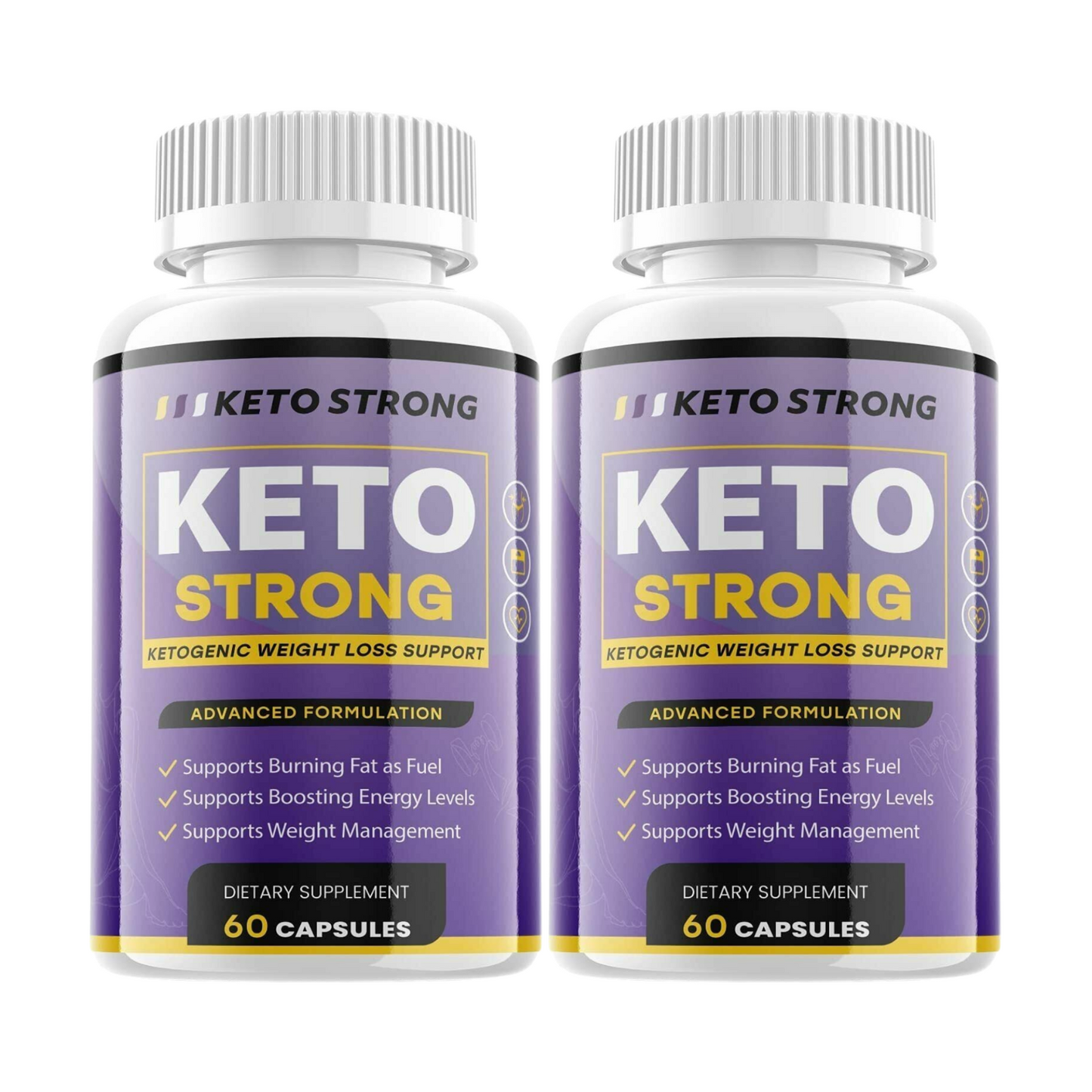 2-Pack Keto Strong Pills - Natural Formula For Weight Loss - 120 Capsules