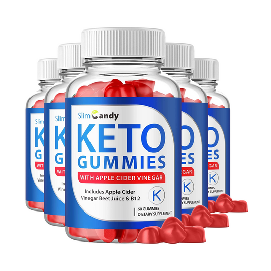 5-Pack Slim Candy Keto Gummies - SlimCandy Keto ACV Gummies - 300 Gummies