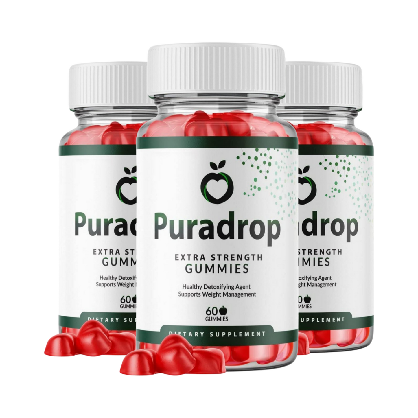 3-Pack PuraDrop Extra Strength Gummies - Pura Drop Gummies - 180 Gummies