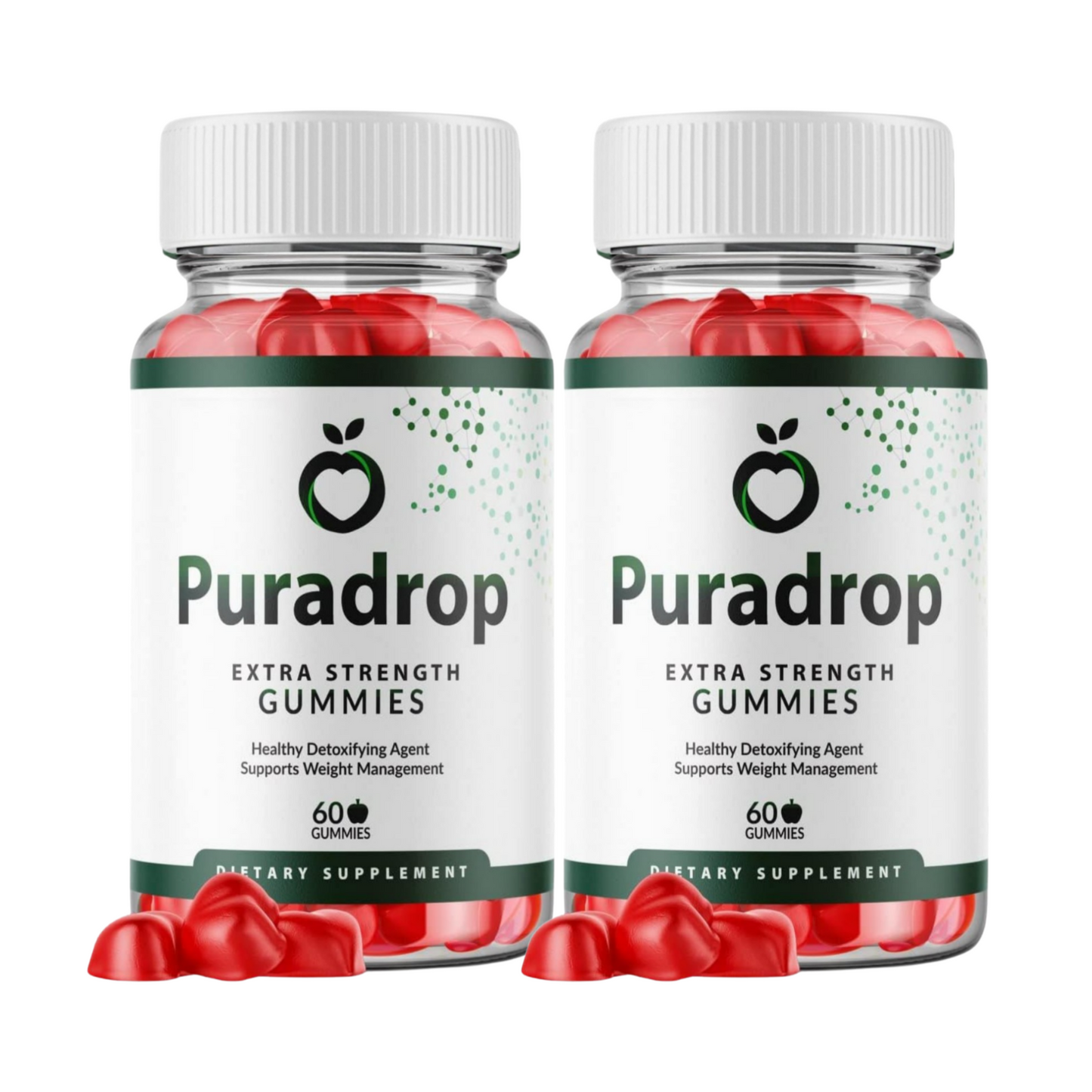 2-Pack PuraDrop Extra Strength Gummies - Pura Drop Gummies - 120 Gummies