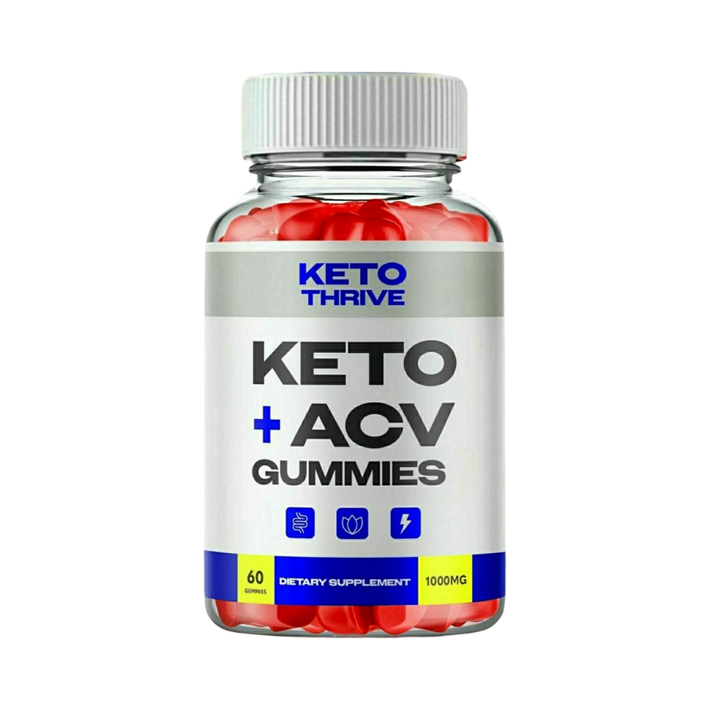 Keto Thrive ACV Gummies, Keto Thrive Keto ACV Gummies - 60 Gummies