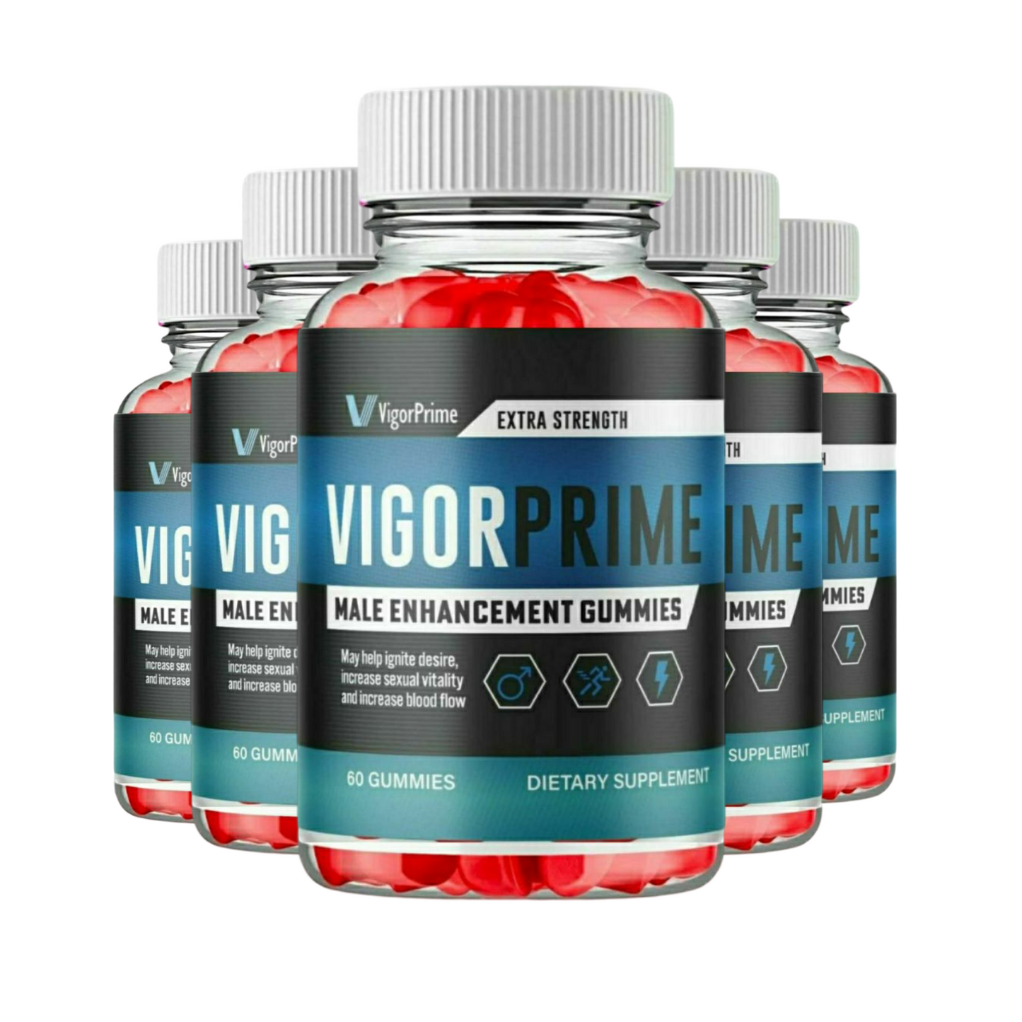 5-Pack Vigor Prime Gummies - VigorPrime Gummies For Men -300 Gummies