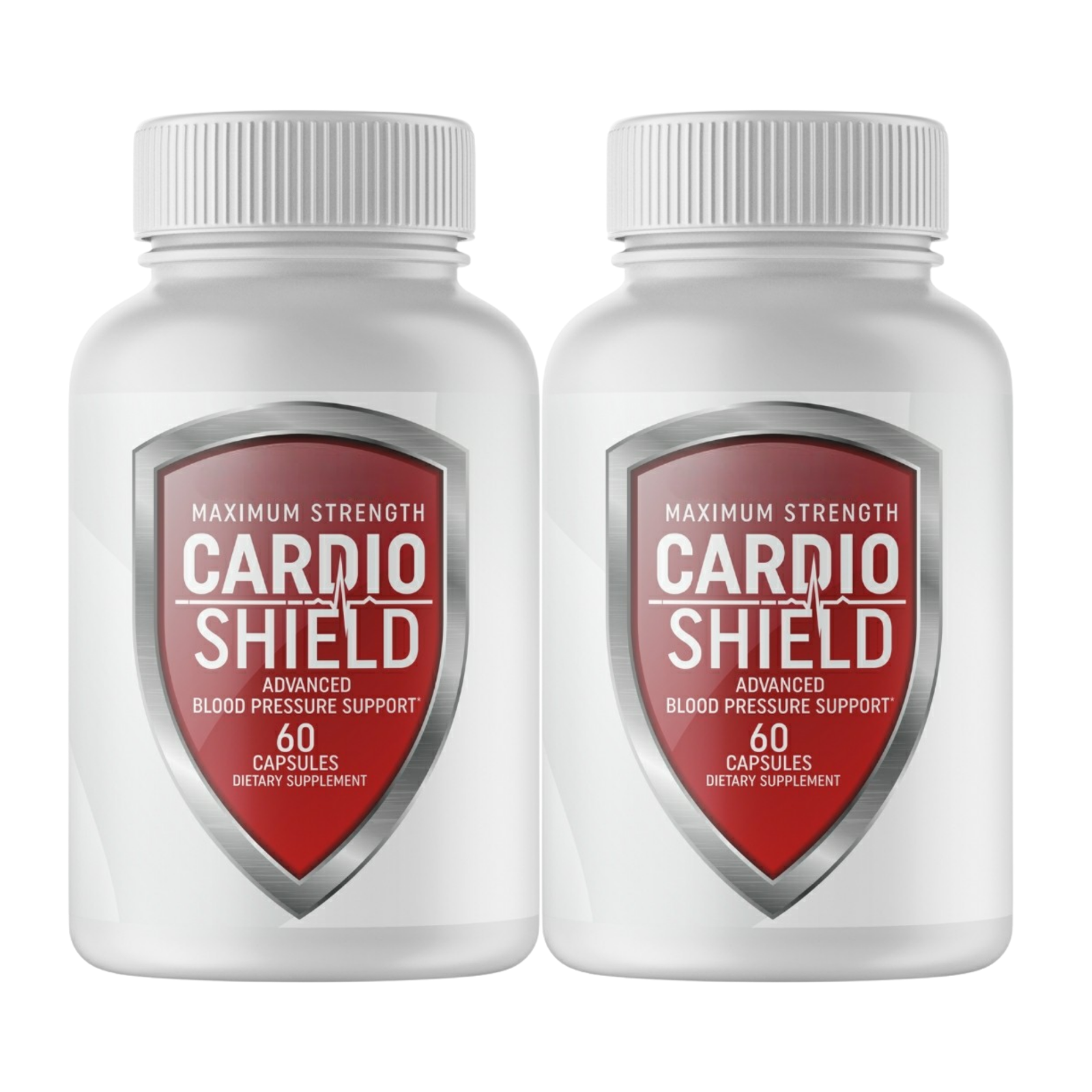 2-Pack Cardio Shield Maximum Strength Advanced Blood Support - 120 Capsules