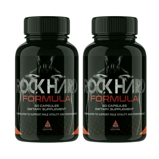 2-Pack Rock Hard Formula Pills, Rock Hard Formula Male Support - 120 Capsules