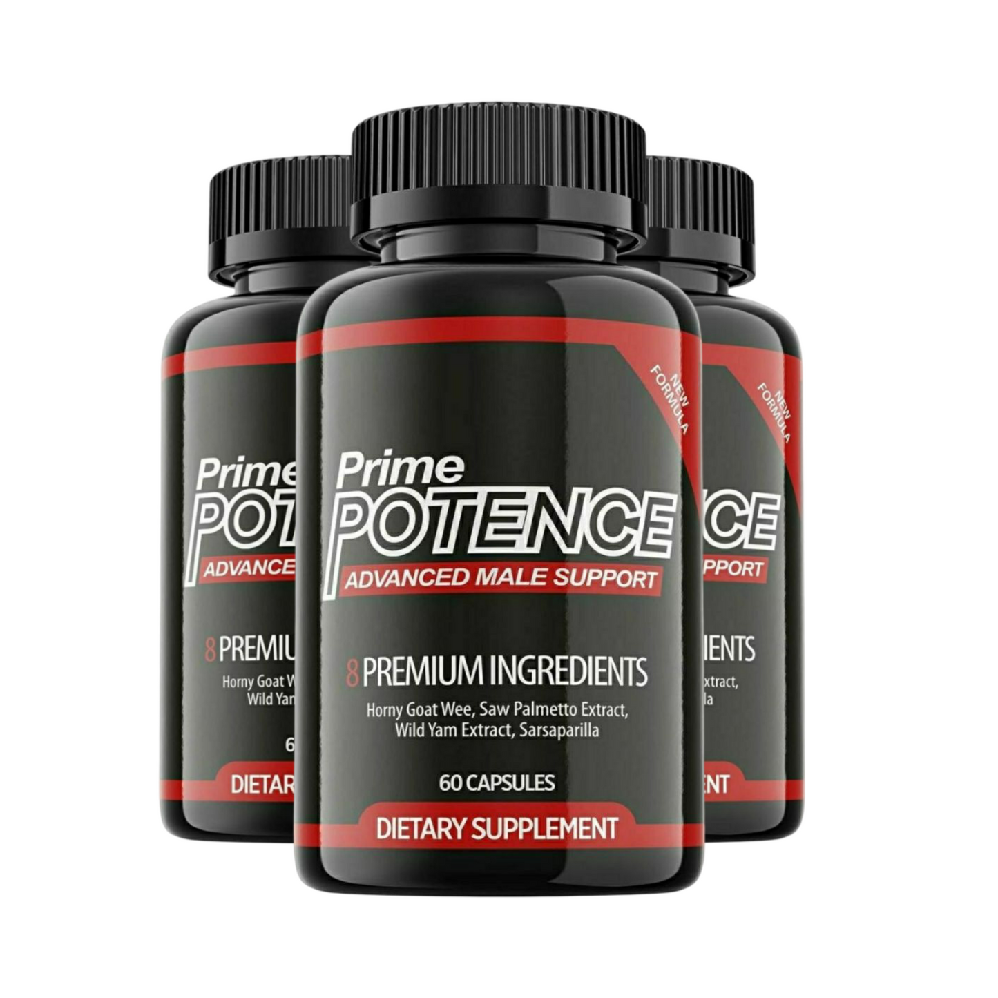 3-Pack Prime Potence Capsules, Prime Potence Advanced Male Support -180 Capsules