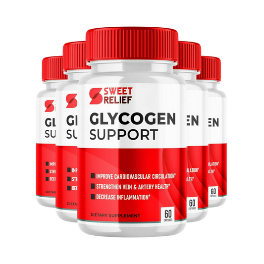 5-Pack Sweet Relief Glycogen Support Advanced Blood Support - 300 Capsules