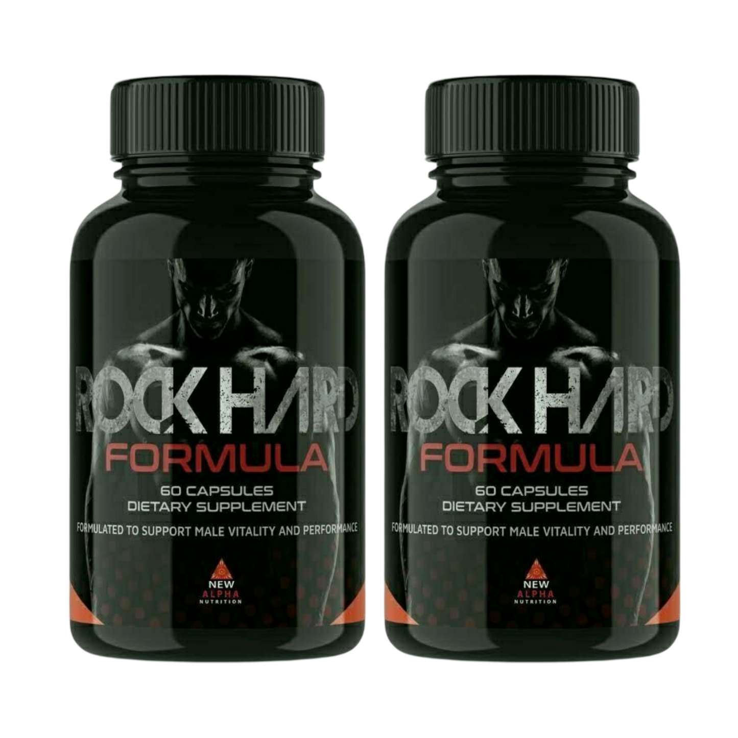 2-Pack Rock Hard Formula Pills, Rock Hard Formula Male Support - 120 Capsules