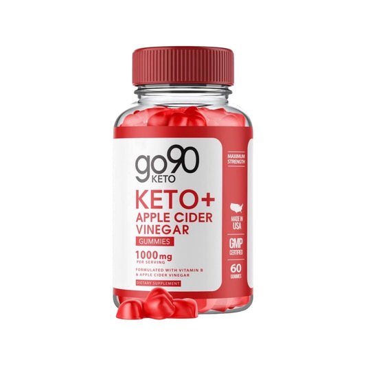 Go90 Keto ACV Gummies - Vegan, Weight Loss Supplement - 60 Gummies