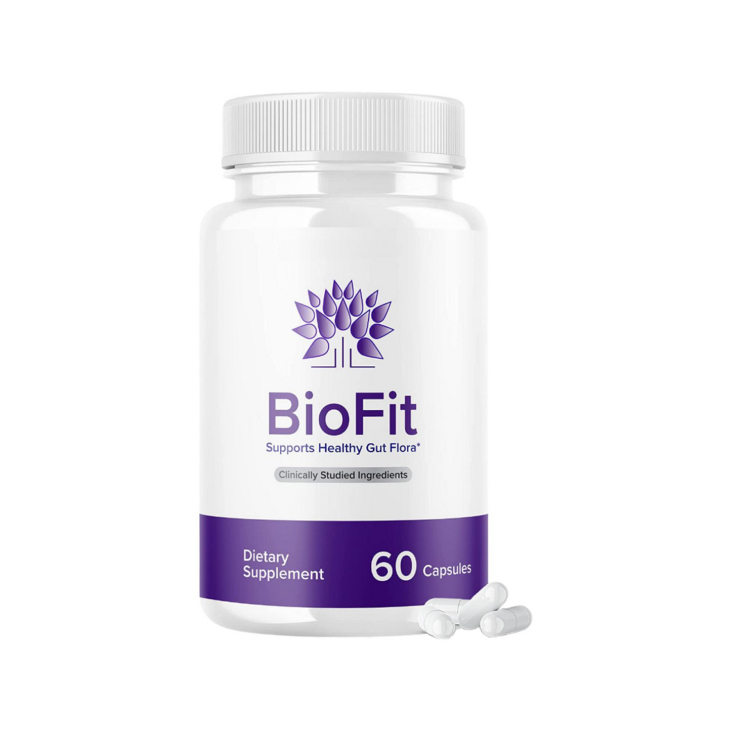 BioFit Probiotic Capsules, Supports Healthy Gut Health Supplement- 60 Caps