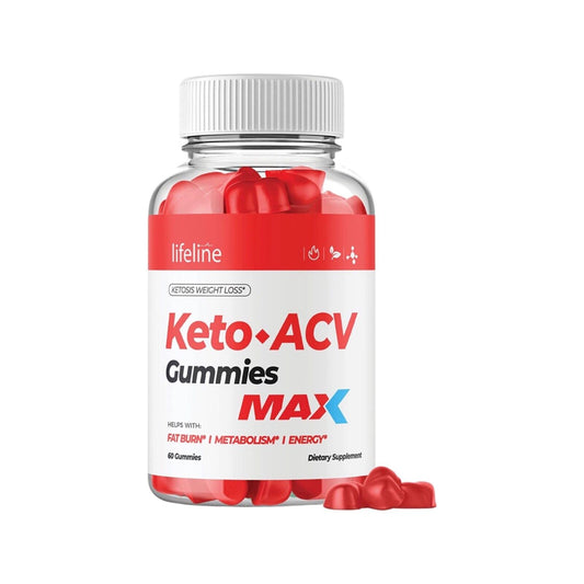Lifeline Keto Max Gummies Nutrients Collagen Bamboo 60 Gummys