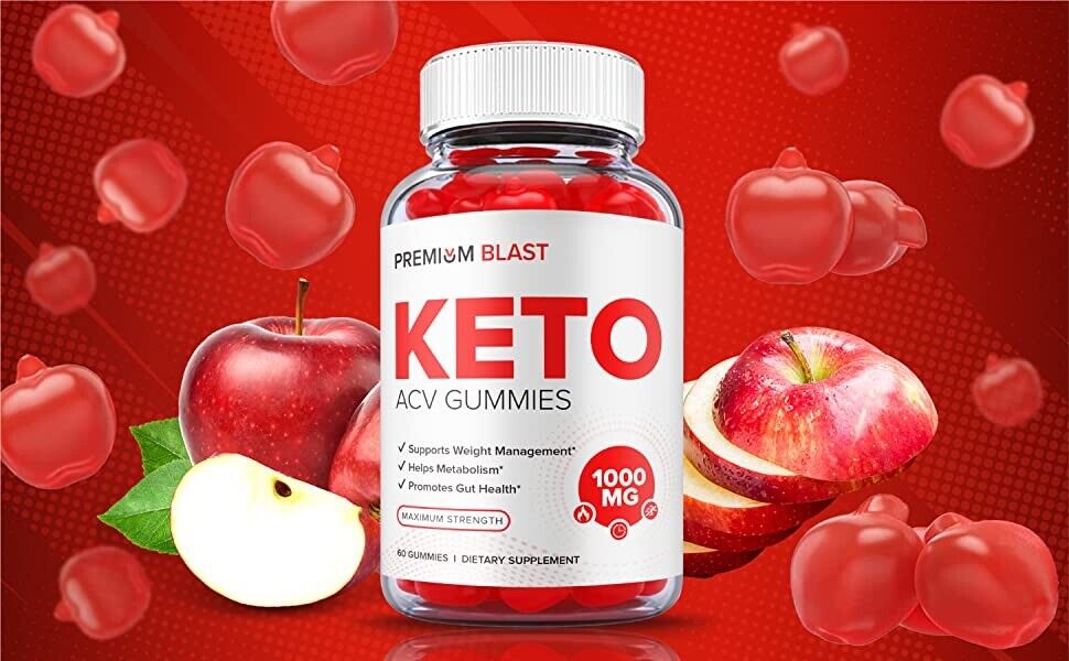 2-Pack Premium Blast Keto ACV Gummies -Vegan, Weight Loss Supplement-120 Gummies