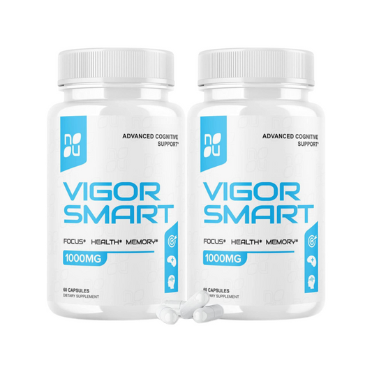 2-Pack Vigor Smart Brain Booster Pills Advanced Cognitive Focus Support-120 Caps