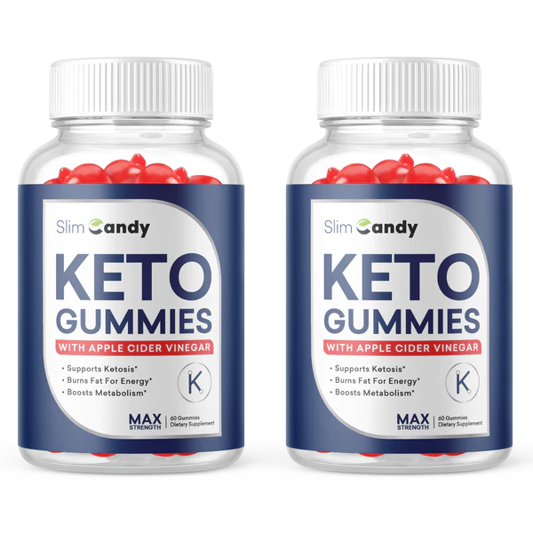2-Pack Slim Candy Keto ACV Gummies, Vegan, Advanced Weight Loss (120 Gummies)