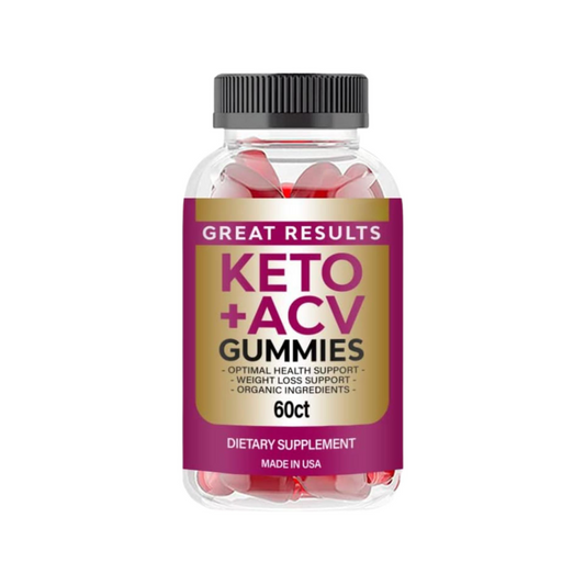 Great Results Keto ACV Gummies, Vegan, Advanced Weight Loss (60 Gummies)