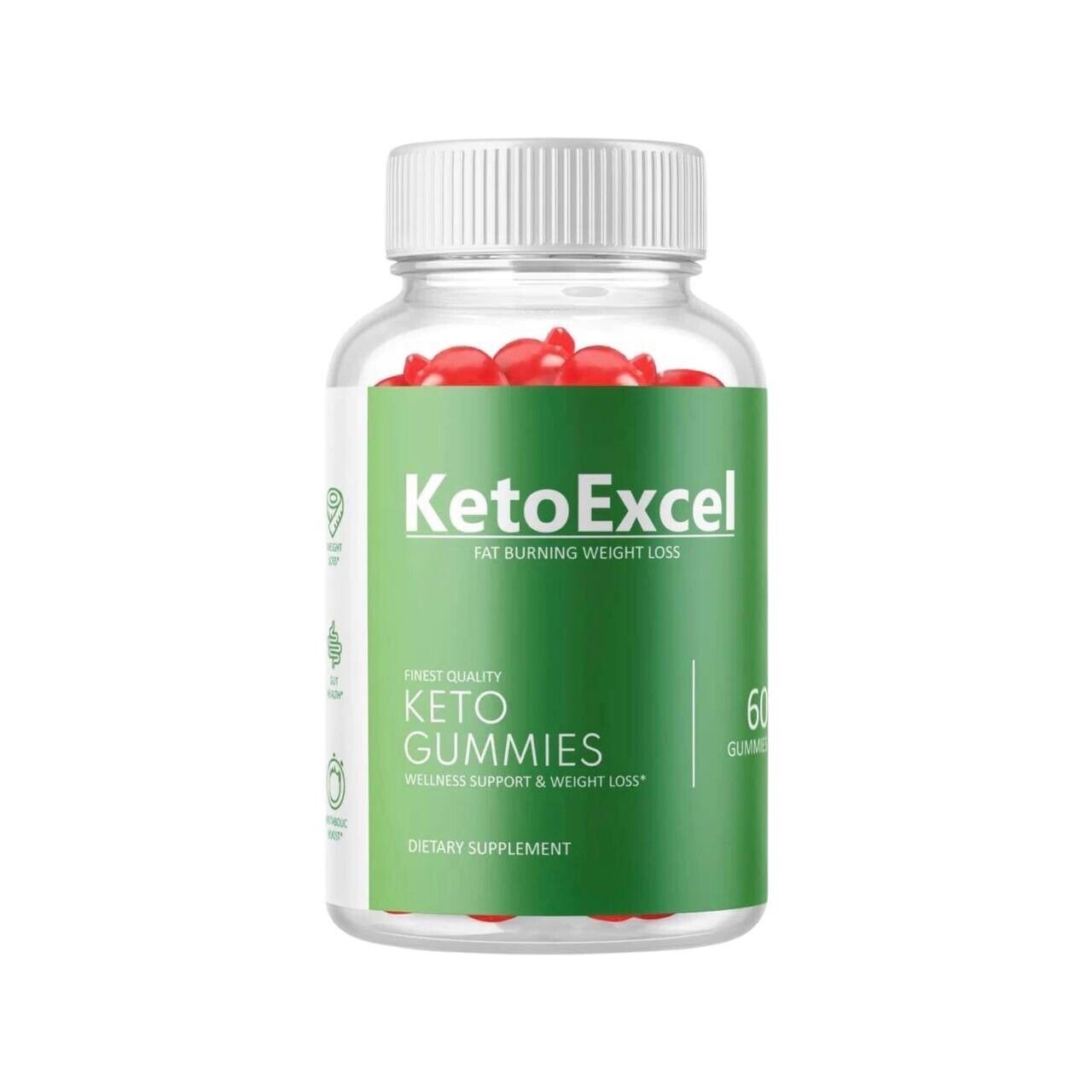 Keto Excel ACV Gummies, Vegan, Fat Burner, Weight Loss - 60 Gummies