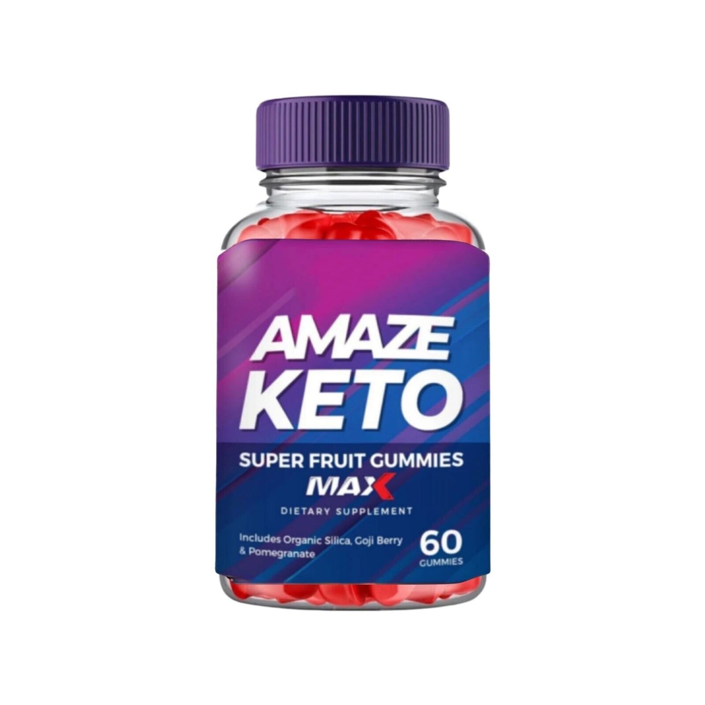 Amaze Keto Max Gummies - Vegan, Weight Loss Supplement - 60 Gummies