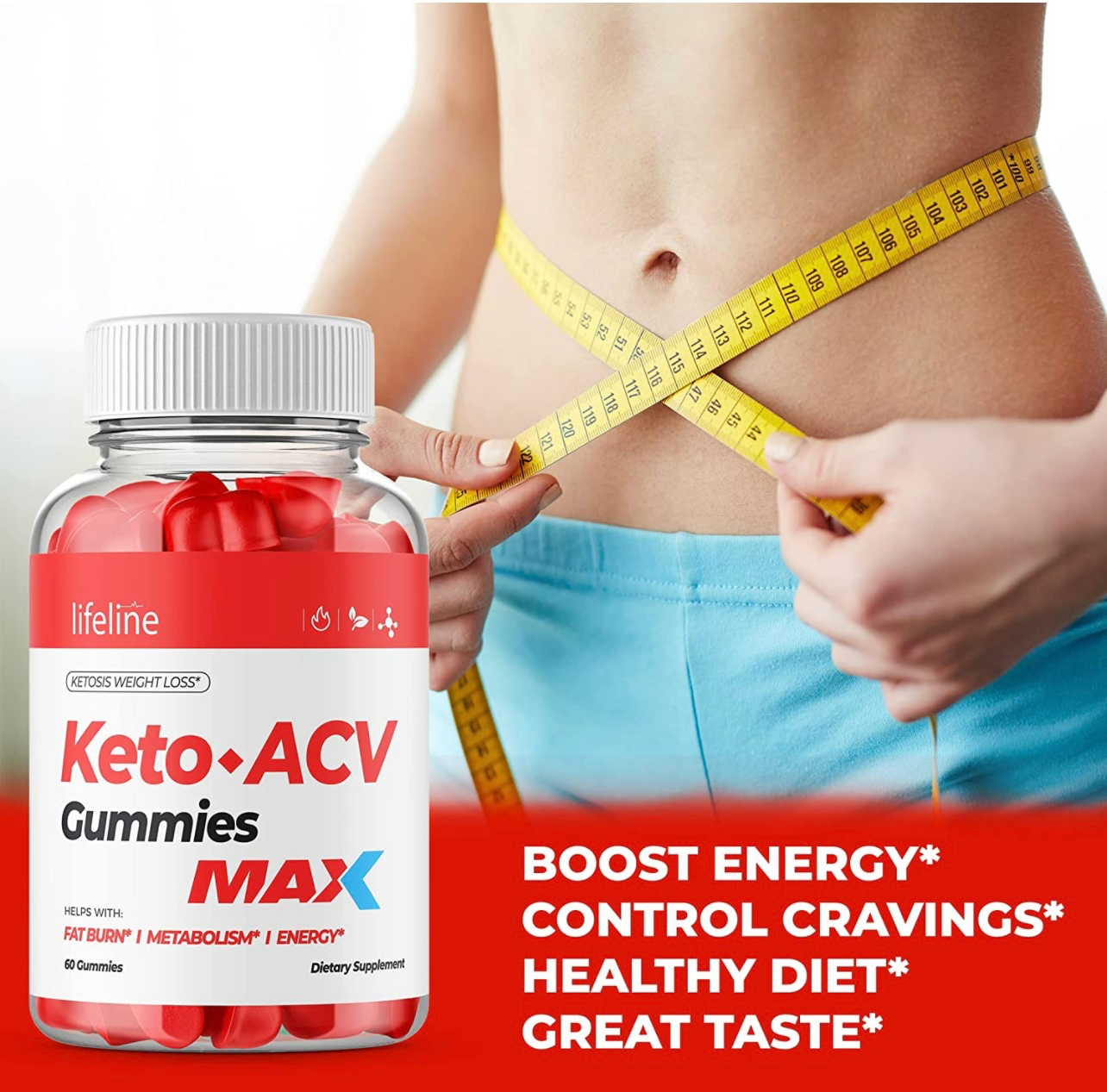 Lifeline Keto Max Gummies Nutrients Collagen Bamboo 300 Gummys