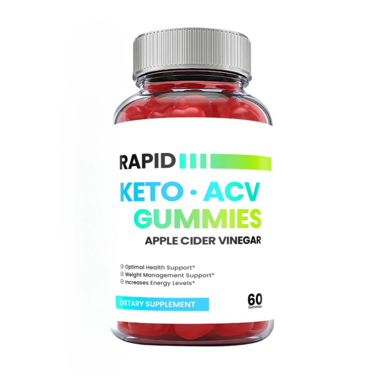 Rapid Keto ACV Gummies, Vegan, Rapid Cut, Weight Loss Gummies-60 Gummies