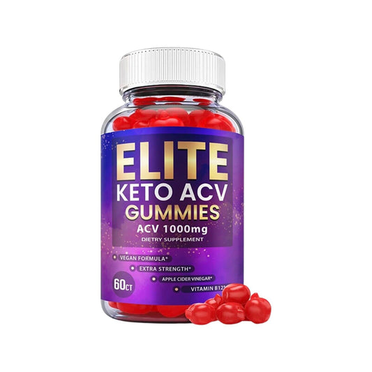 Elite Keto ACV Gummies, Vegan, Advanced Weight Loss (60 Gummies)