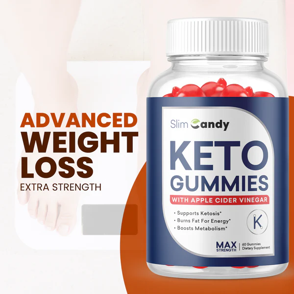 3-Pack Slim Candy Keto ACV Gummies, Vegan, Advanced Weight Loss (180 Gummies)