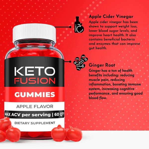 2-Pack Keto Fusion Gummies, Weight Loss, Fuzion Keto ACV Gummies (60 Gummies)