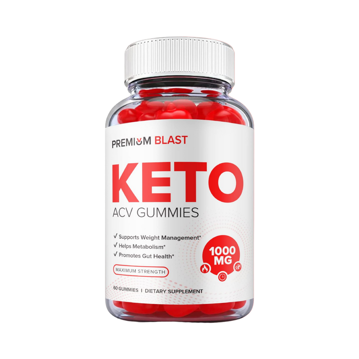 Premium Blast Keto ACV Gummies - Vegan, Weight Loss Supplement-60 Gummies