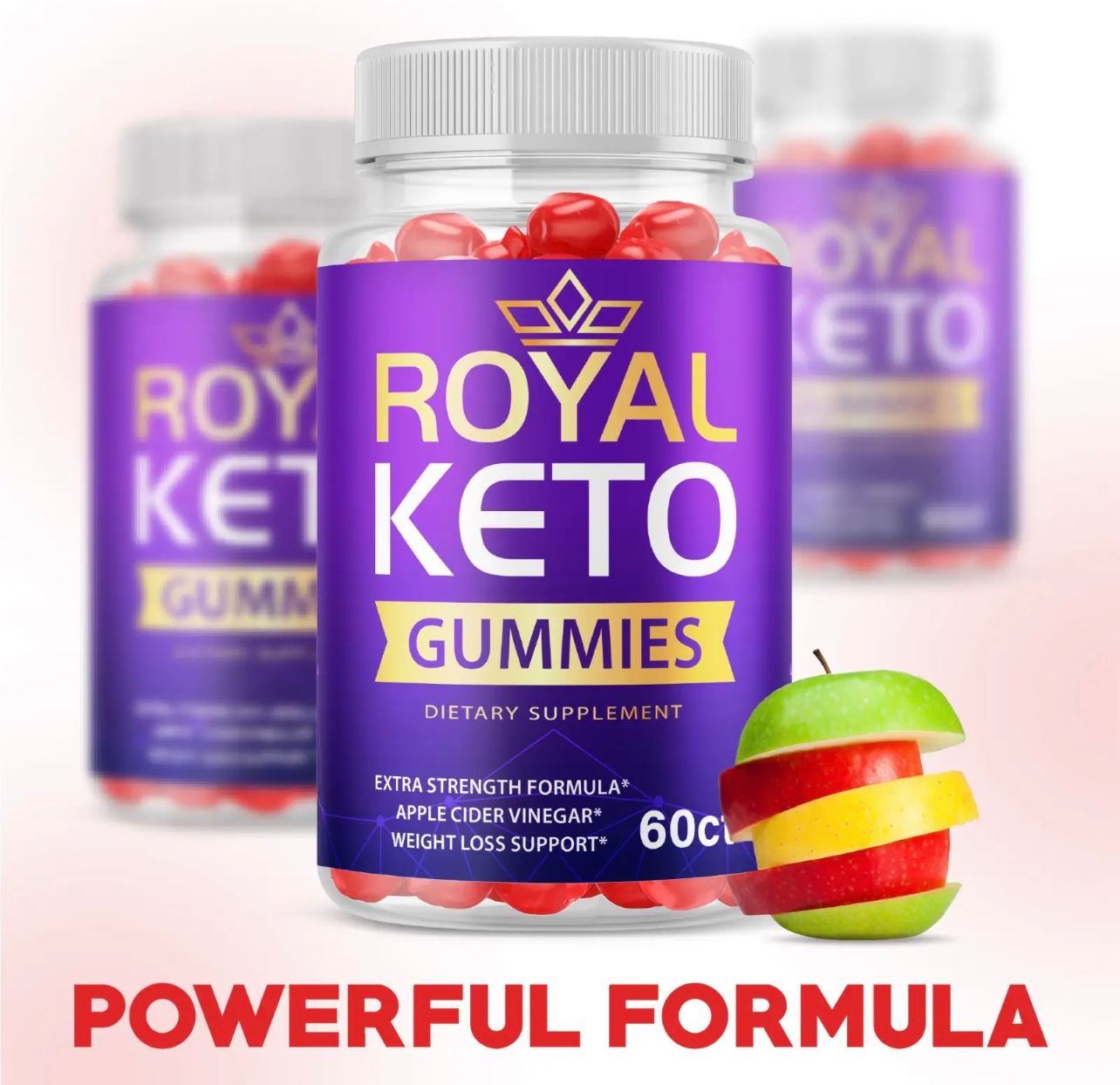 5-Pack Royal Keto Gummies - Advanced Weight Loss, Vegan, Non GMO (300 Gummies)