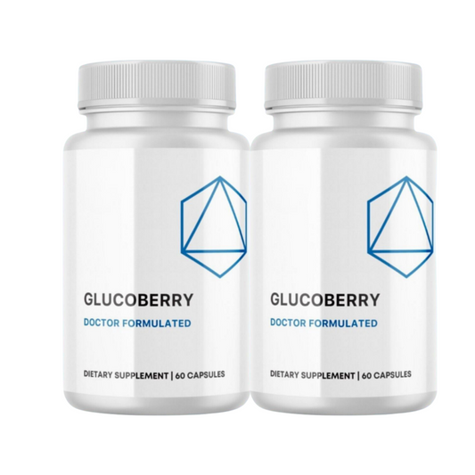 2-Pack Glucoberry Dietary Supplement, Supports Gut Health,Digestion-120 Capsules