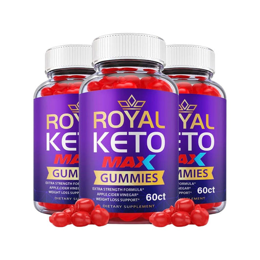 3-Pack Royal Keto Max Gummies, Extra Strength Formula ACV Gummies (180 Gummies)