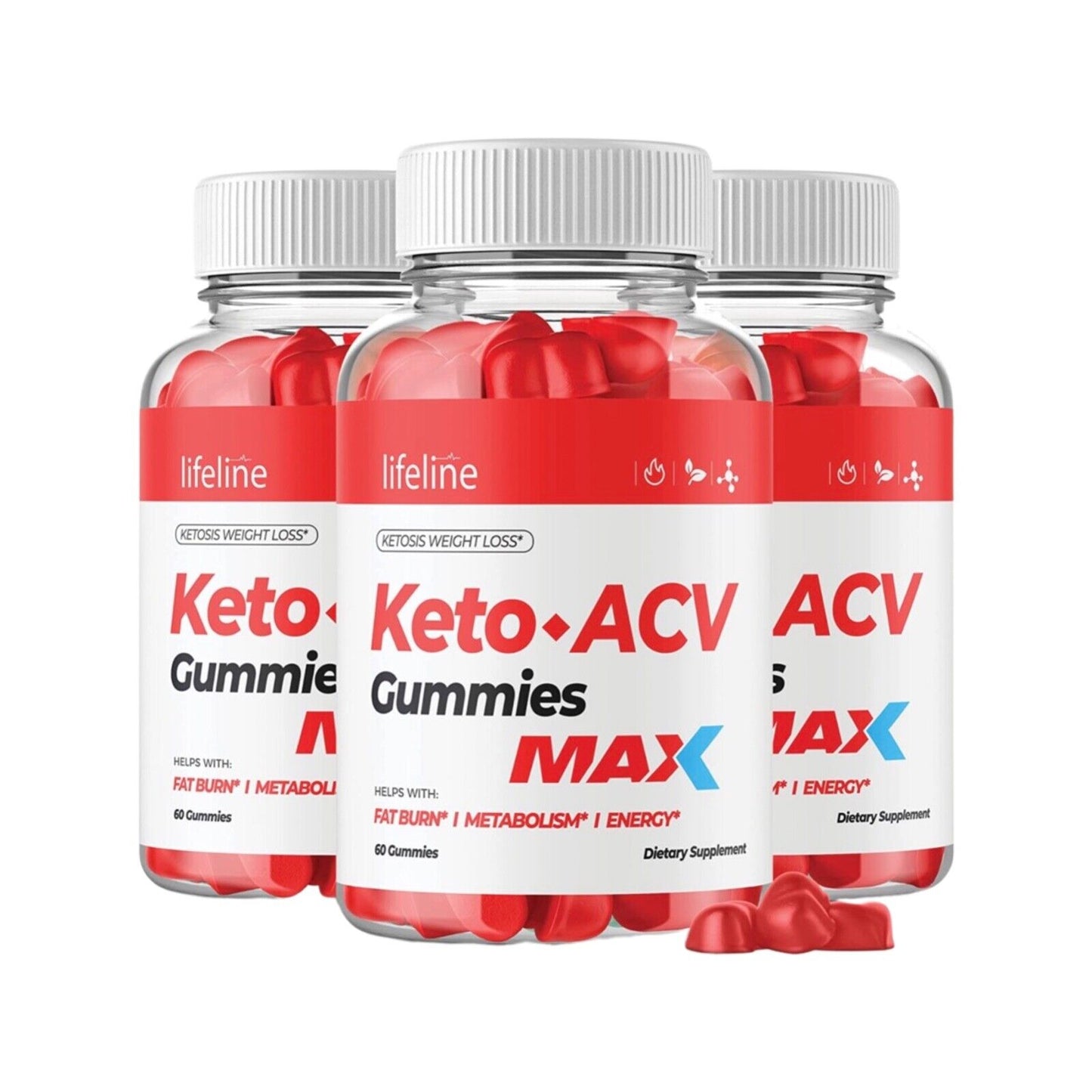 Lifeline Keto Max Gummies Nutrients Collagen Bamboo 180 Gummys