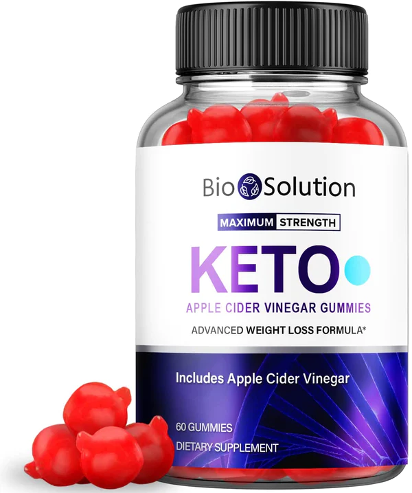 Biosolution Keto ACV Gummies - Vegan, Weight Loss Supplement (60 Gummies)