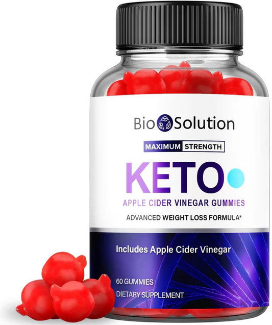 Biosolution Keto ACV Gummies - Vegan, Weight Loss Supplement (60 Gummies)