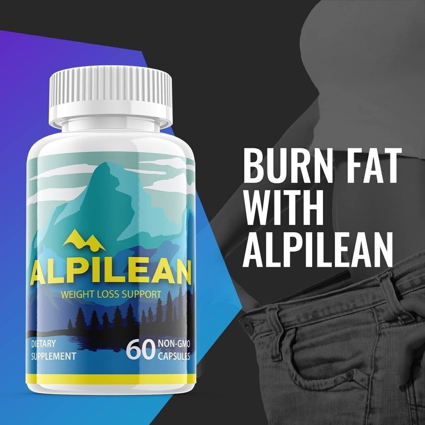 3-Pack Alpilean, Keto and Weight Loss Support, Fat burner (180 Capsules)