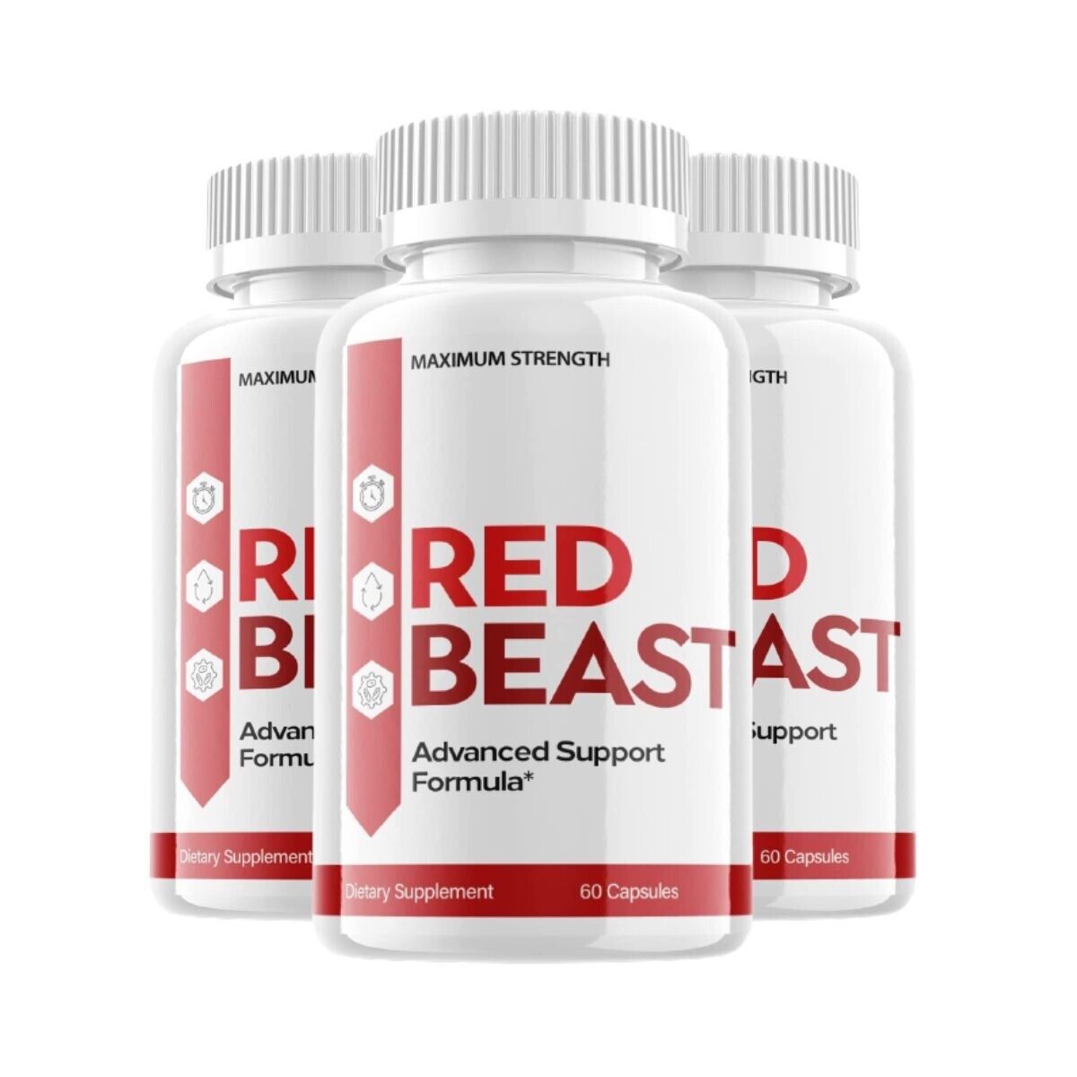 3-Pack Red Beast Pills Red Beast Flow Support Supplement (180 Capsules)