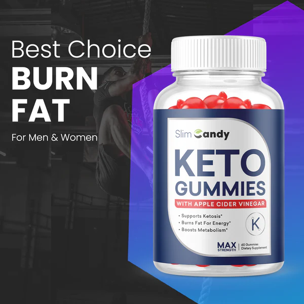 3-Pack Slim Candy Keto ACV Gummies, Vegan, Advanced Weight Loss (180 Gummies)
