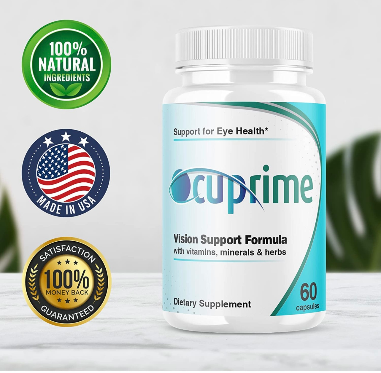 5-Pack Ocuprime for Eyes Supplement Advanced Vision Support (300 Capsules)