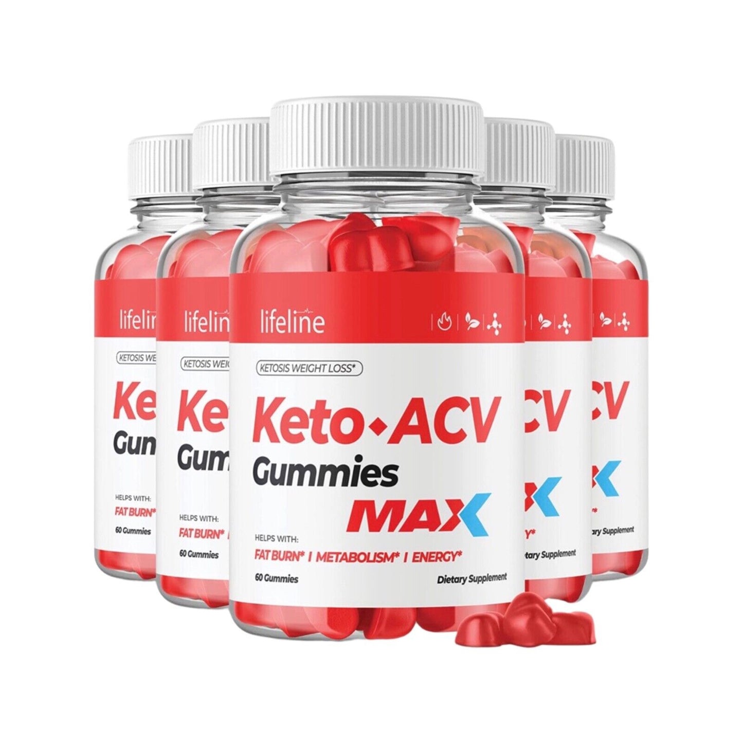 Lifeline Keto Max Gummies Nutrients Collagen Bamboo 300 Gummys