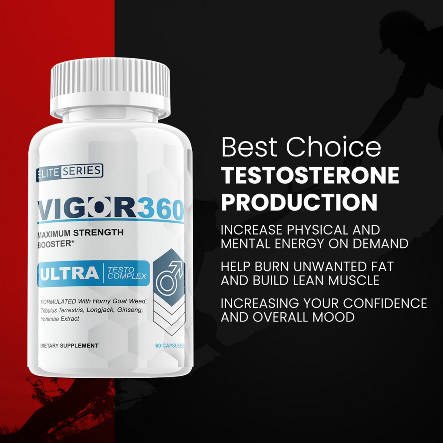 5-Pack Vigor360 Maximum Strength Vigor 360 Supplement 300 Capsules