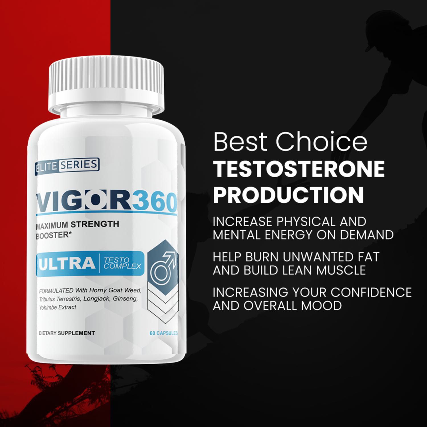 Vigor360 Maximum Strength Vigor 360 Supplement 60 Capsules