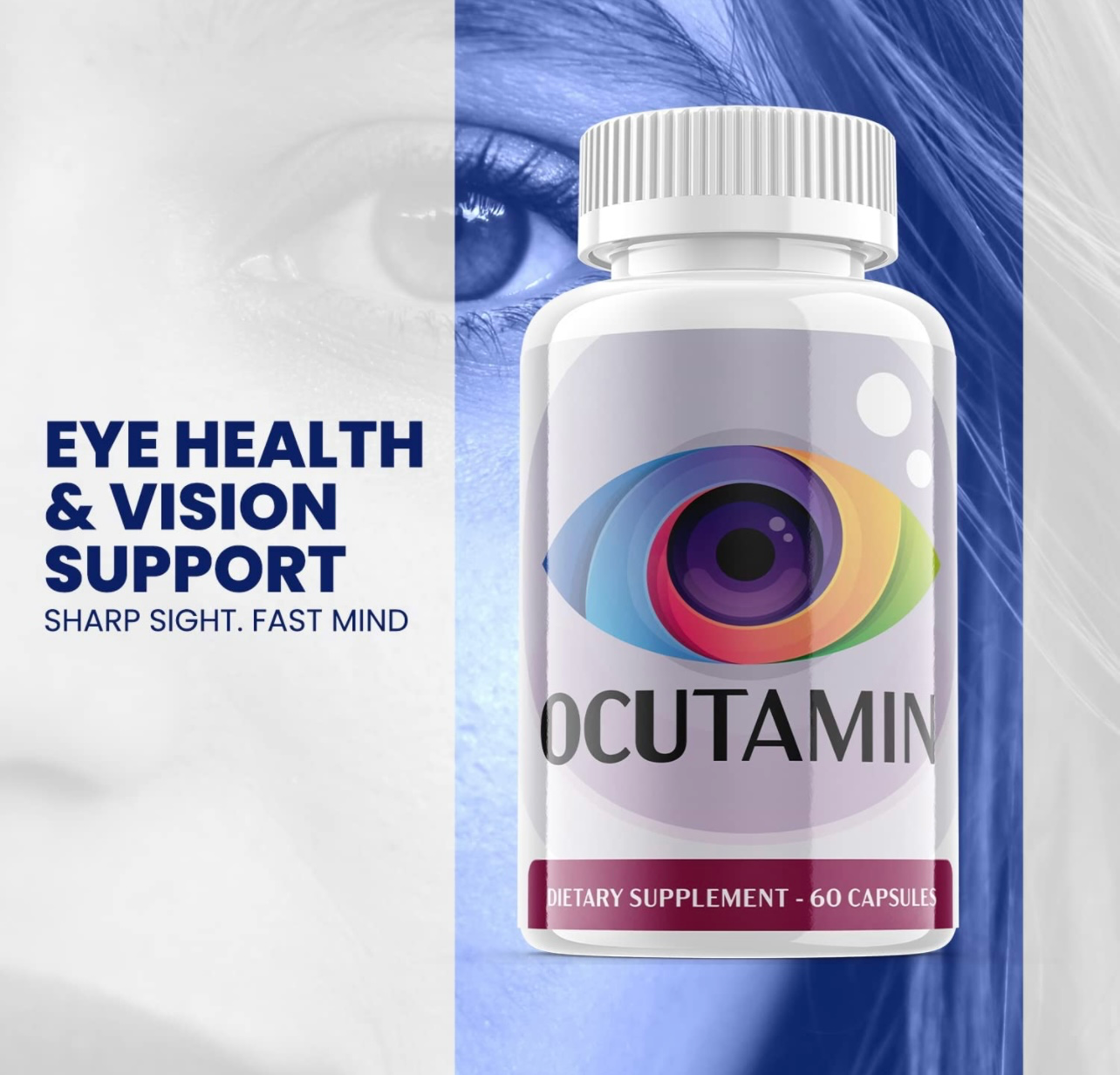 2-Pack Ocutamin Vision Supplement, Supports Healthy Vision and Eyes- 120 Caps