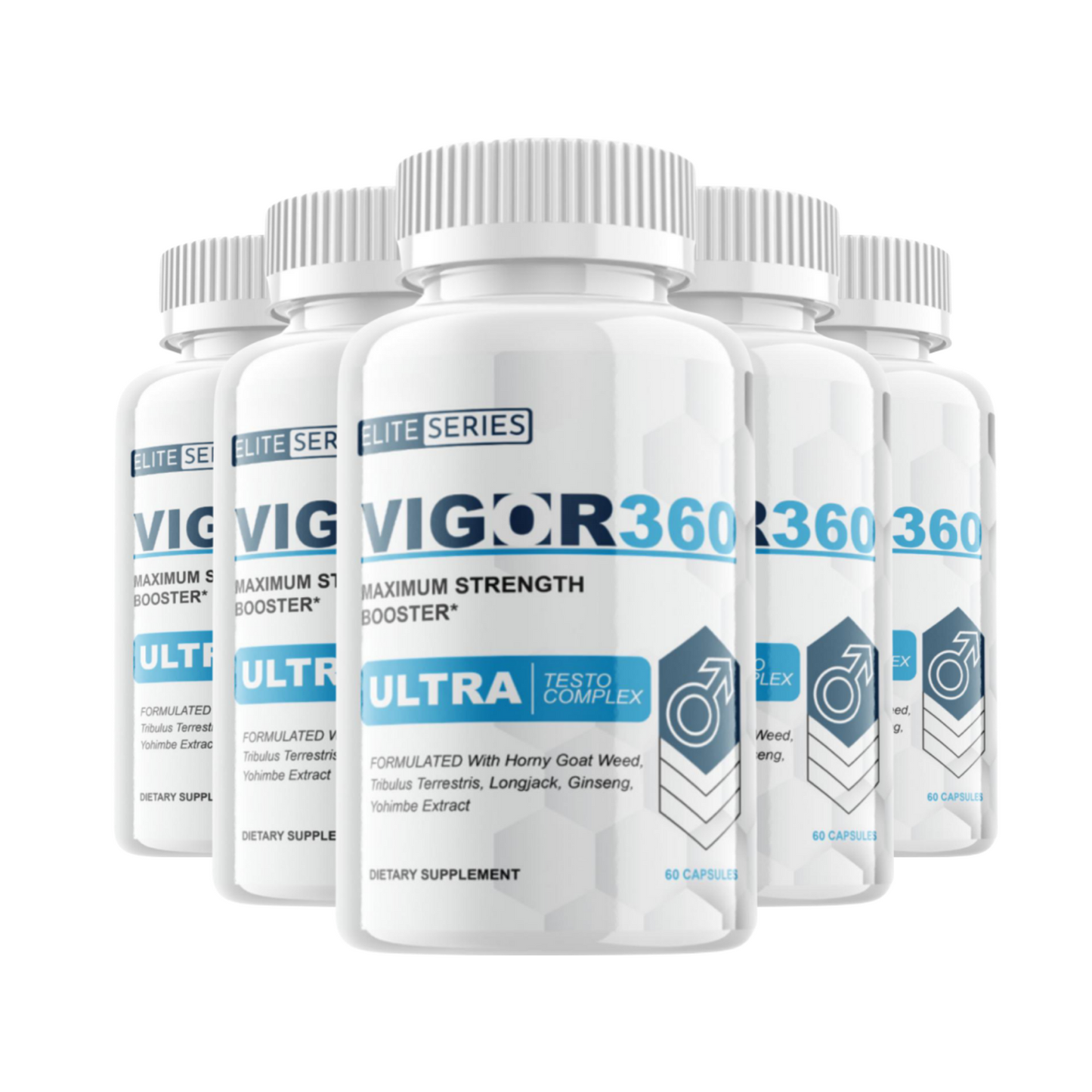 5-Pack Vigor360 Maximum Strength Vigor 360 Supplement 300 Capsules