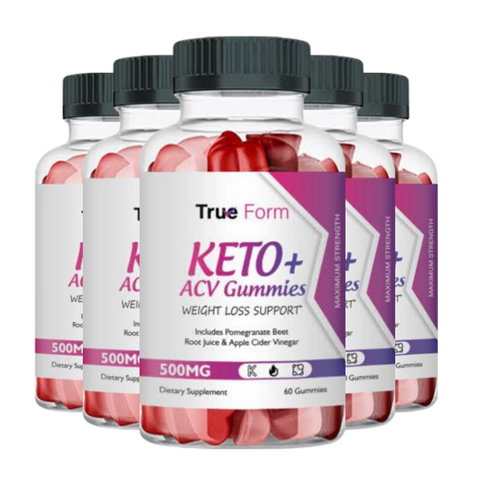 5-Pack True Form Keto ACV - True Form Keto Gummies Weight Loss - 300 Gummies