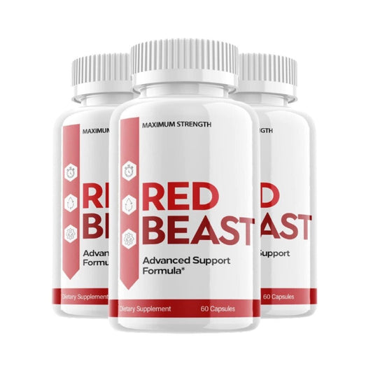 3-Pack Red Beast Pills Red Beast Flow Support Supplement (180 Capsules)