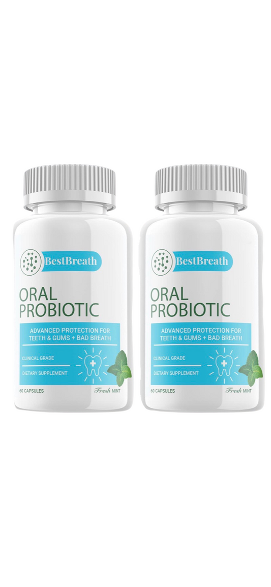 2-Pack Best Breath Oral Dietary Supplement, Bad Breath & Gum Repair-120 Capsules