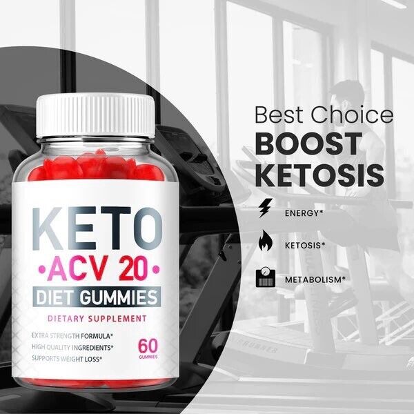 2-Pack Keto ACV 20 Gummies, Weight Loss, Keto ACV 20 Diet Gummies (120 Gummies)