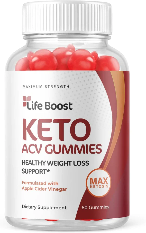 Life Boost Keto ACV Gummies - Vegan, Weight Loss Supplement (60 Gummies)