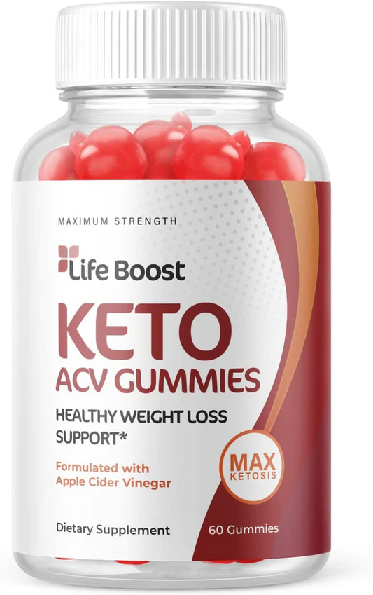Life Boost Keto ACV Gummies - Vegan, Weight Loss Supplement (60 Gummies)