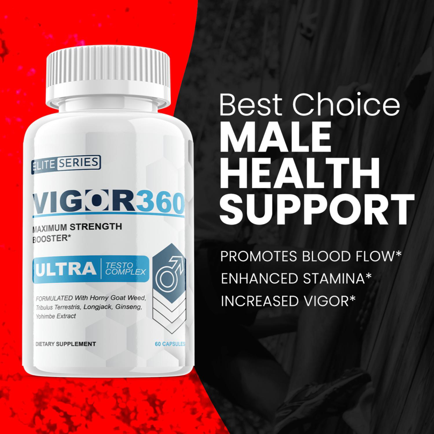 Vigor360 Maximum Strength Vigor 360 Supplement 60 Capsules