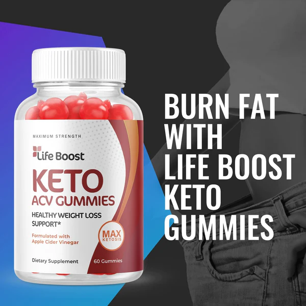 3-Pack Life Boost Keto ACV Gummies - Vegan, Weight Loss Supplement (180 Gummies)